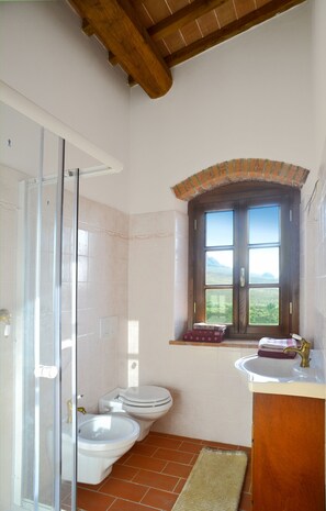 Badewanne, Haartrockner, Bidet, Handtücher