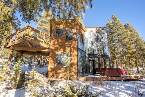 The Atrium Haven Winter Park Cabin Hot Tub