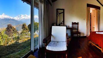 Deluxe Double Room, Multiple Beds, Smoking, Mountain View | Balcony