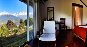 Deluxe Double Room, Multiple Beds, Smoking, Mountain View | Balcony