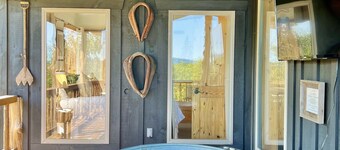 The Hawk Haven has awesome views and is a newly updated cabin with many extras