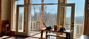 The Hawk Haven has awesome views and is a newly updated cabin with many extras