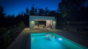 A heated pool