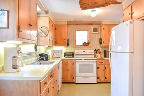 Fridge, microwave, oven, stovetop - Waterfront Views of Creek- Beach Access! (Wellfleet)