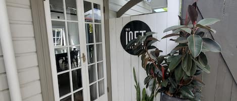 The front door to The Loft