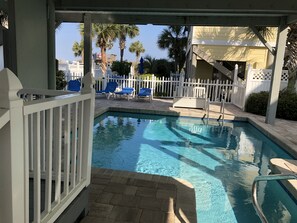 Una piscina riscaldata