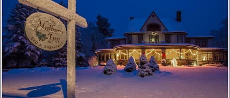 Front of property – evening/night
