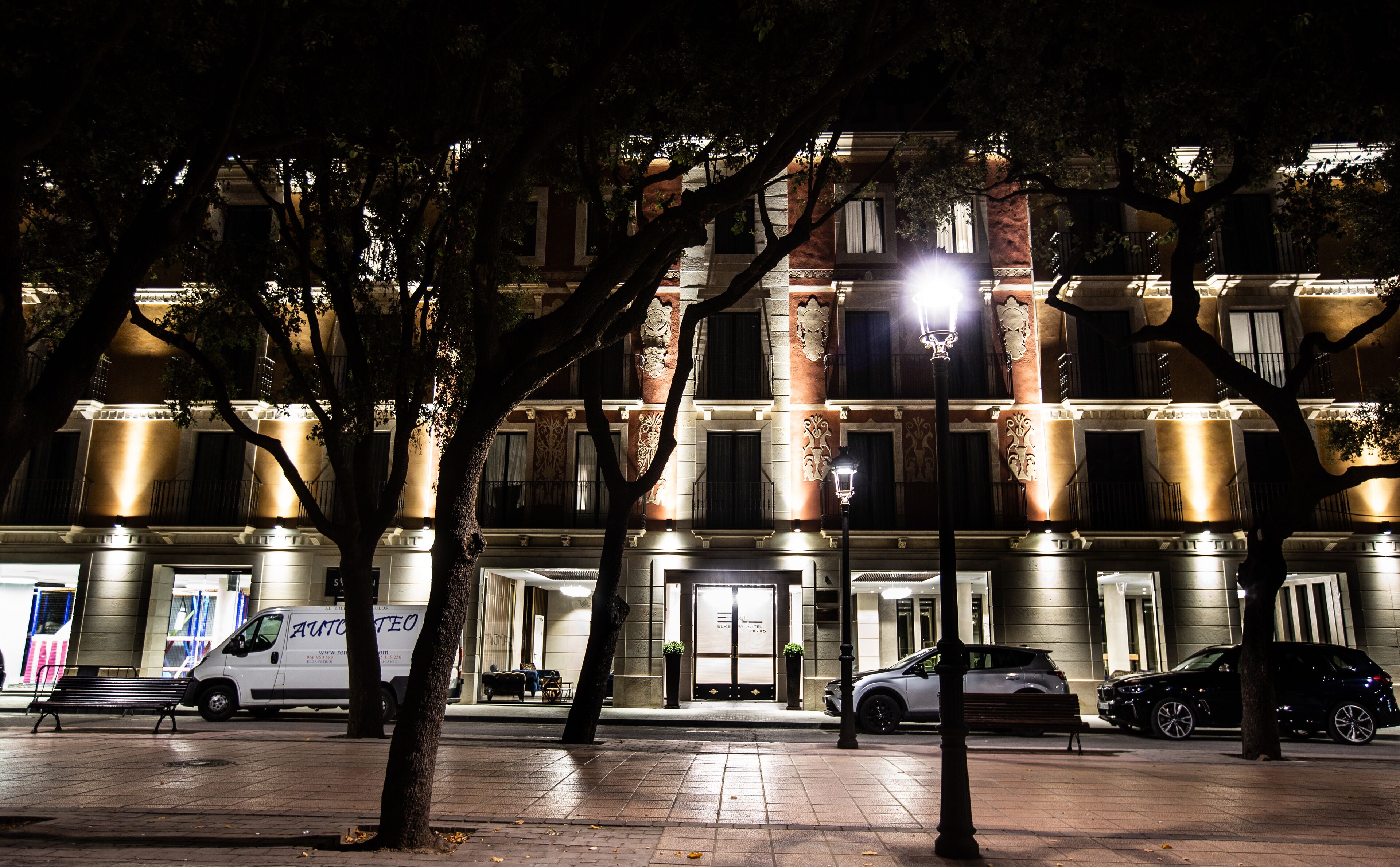 front of property – evening/night