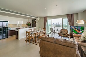 LCD-Fernseher, Kamin