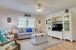 Ferienhaus, Mehrere Betten, Nichtraucher | Wohnzimmer