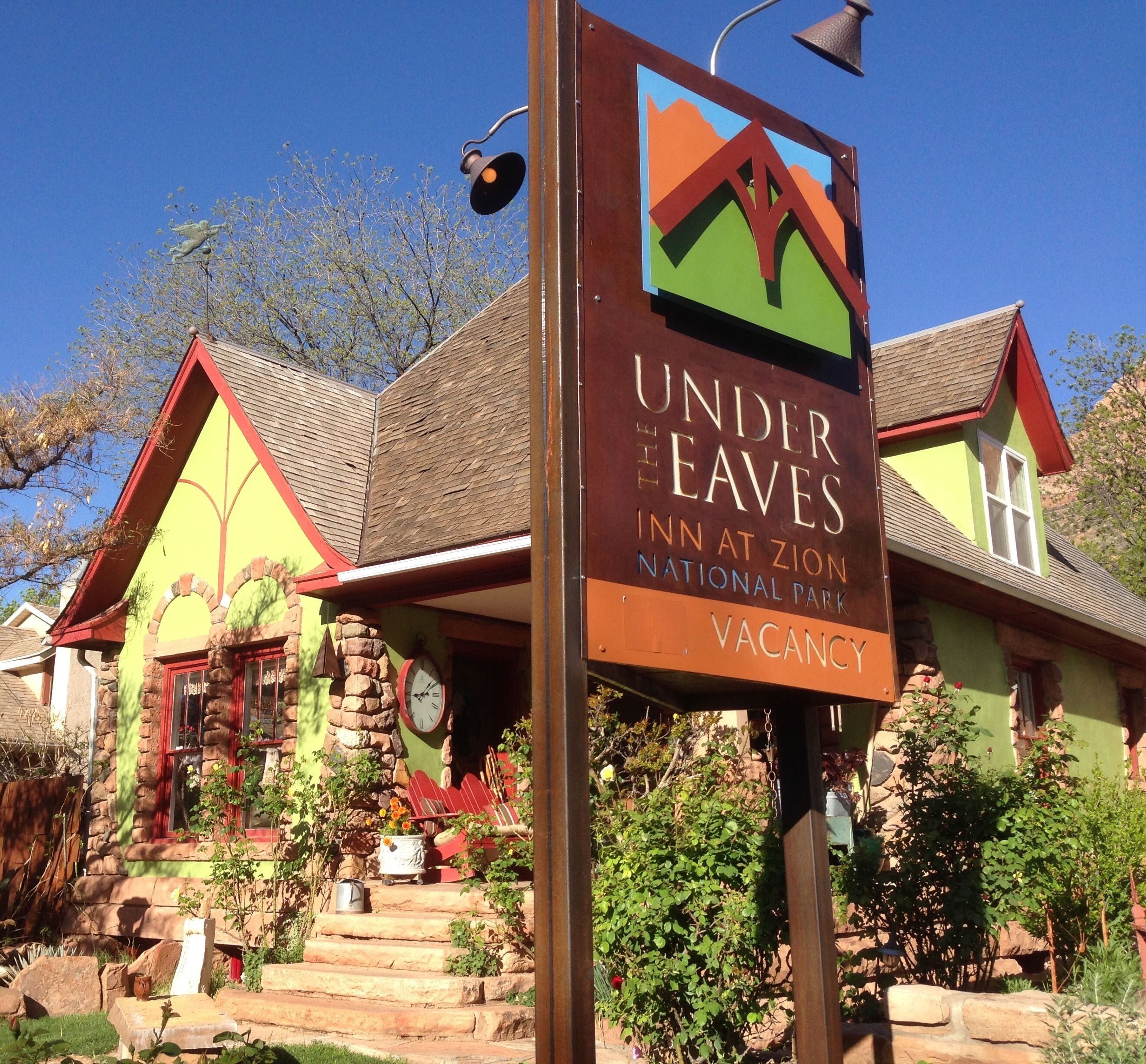 Under the Eaves at Zion National Park Sandstone Suite for two