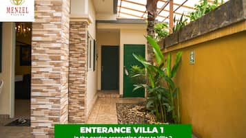 Superior-Villa, 1 Schlafzimmer, Küche, Poolblick | Blick auf den Garten