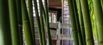 Viehättävä mökki-allas välillä eläintarha puomin ja Château du Lude