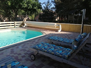 A heated pool