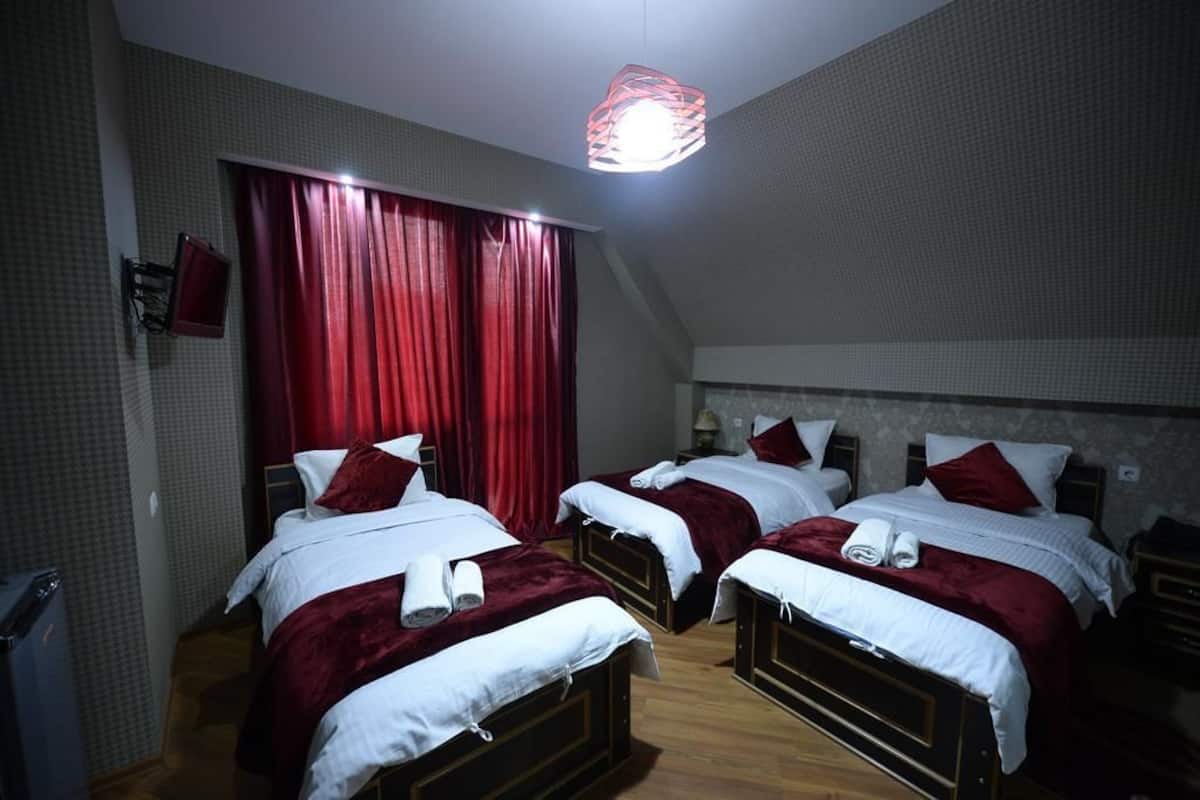 Standard Triple Room | Desk, blackout drapes, cribs (free), WiFi (free)