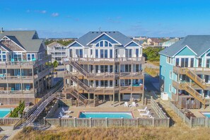 Exterior - Premier Oceanfront Dog Friendly Home w/ Pool, Hot Tub, Elevator, Game Room, More (Hatteras)