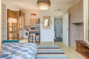 1 bedroom, iron/ironing board, bed sheets