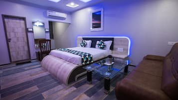 Elite-Zimmer, 1 King-Bett, Stadtblick | 1 Schlafzimmer, Bettwäsche aus ägyptischer Baumwolle