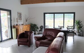 TV, fireplace, table tennis, books
