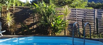 カリブ海の小さなプール付きヴィラ