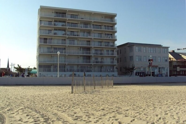 View of condo from the beach !