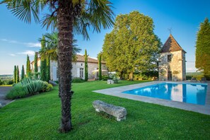 Piscine extérieure, piscine chauffée