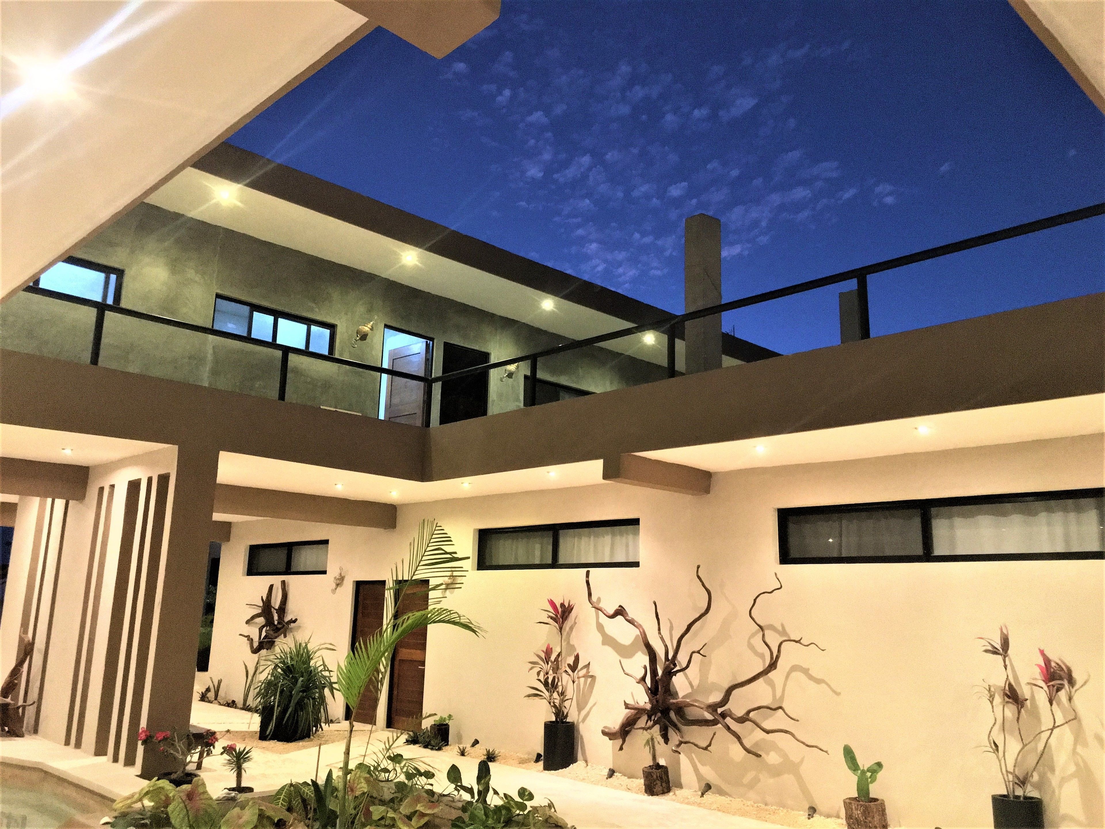 front of property – evening/night