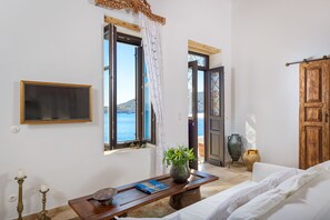 Panoramic Villa, 2 Bedrooms, Sea View | Living area | Smart TV, Netflix, DVD player