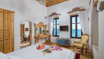 Vila Panorama, 2 kamar tidur, pemandangan laut | 2 kamar tidur, seprai katun Mesir, dan seprai premium