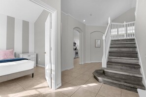 5 bedrooms, iron/ironing board, travel cot, WiFi