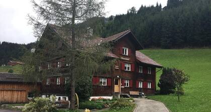 very large apartment in the attic with a view of the mountains