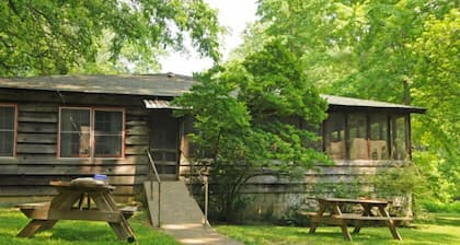 Cardinal Lodge was part of large 1950's church camp.  Bordered by Blue River.