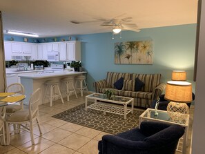 Smart TV, DVD player, stereo