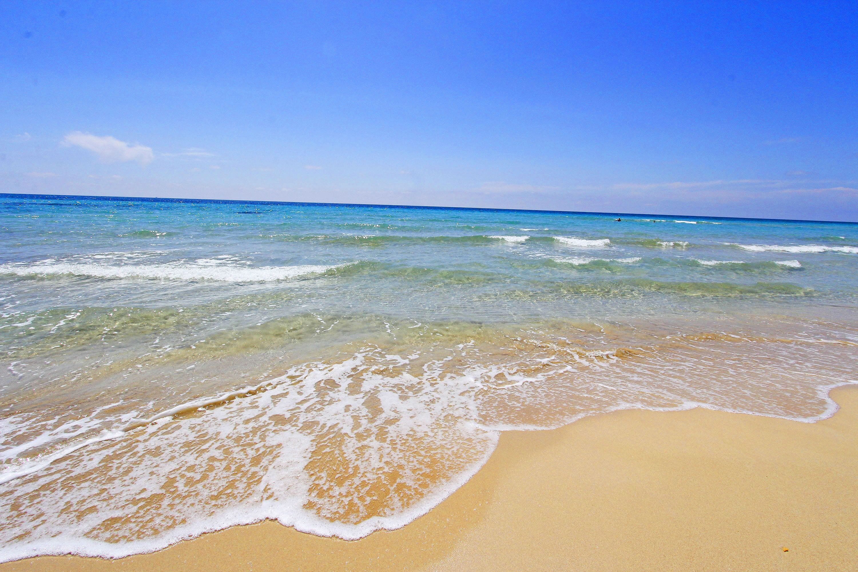 On the beach