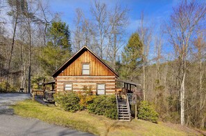 Exterior - Bear Tracks: Honeymoon, Fireplace, Pool table, wooded views... (Sevierville)