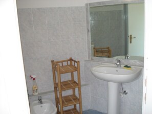 Shower, bidet - Small house with swimming pool in countryside 15 km from the sea (Pontedassio)