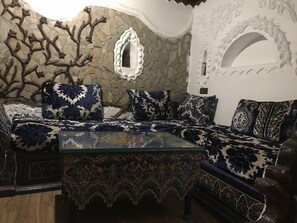 Apartment, 2 Bedrooms | Living room | Flat-screen TV - The Earth House (Chefchaouen)