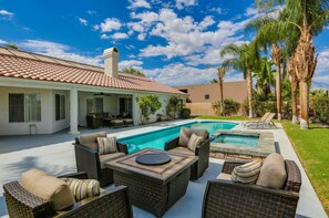 Una piscina riscaldata