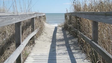 På stranden