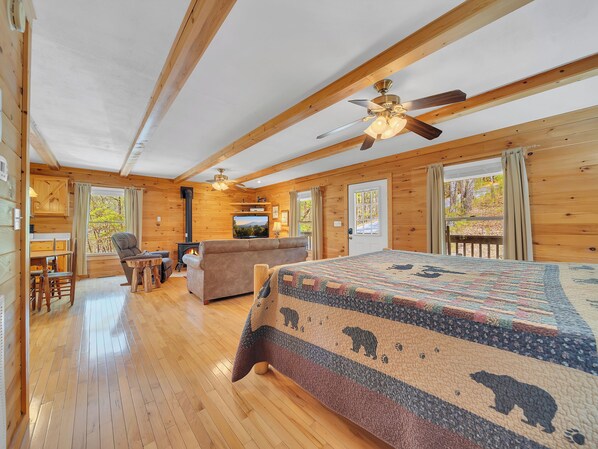 1 chambre, accès au Wi-Fi (inclus), literie fournie