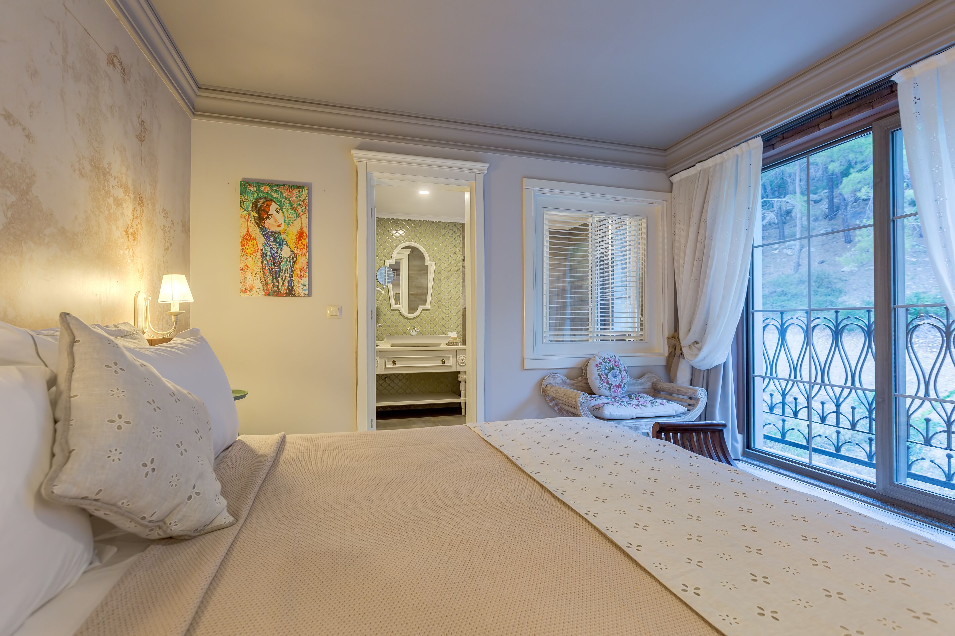 deluxe double room, bathtub, mountain view | mountain view