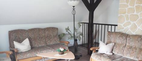 TV, fireplace, foosball