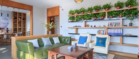 Sitteområde i lobbyen