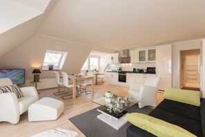 Living area - App. 18/2 Zi beach chair - Villa Allegra (Binz)