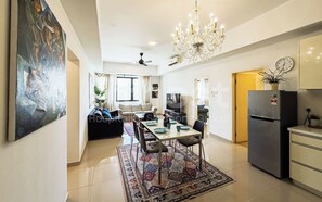 Comfort Apartment, 3 Bedrooms, Non Smoking, City View | Living area - Encorp Strand Residences by Airhost (Petaling Jaya)
