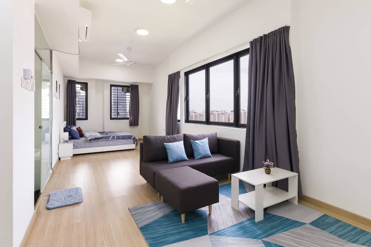 Appartement Classique, 1 grand lit, non-fumeur, vue ville | Vue de la chambre