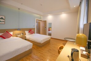 Chambre Élite avec lits jumeaux, non-fumeur | Bureau, rideaux d’obscurcissement, accès au Wi-Fi (inclus)