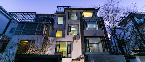 Front of property – evening/night