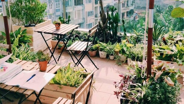 Terrace/patio - Urhome Apart Hotel (Hanoi)