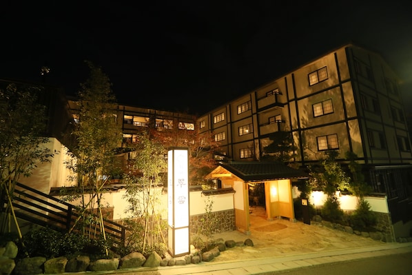 Front of property – evening/night